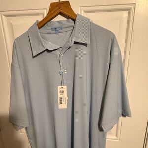 Genteal Blue Patterned Shirt. - XXL